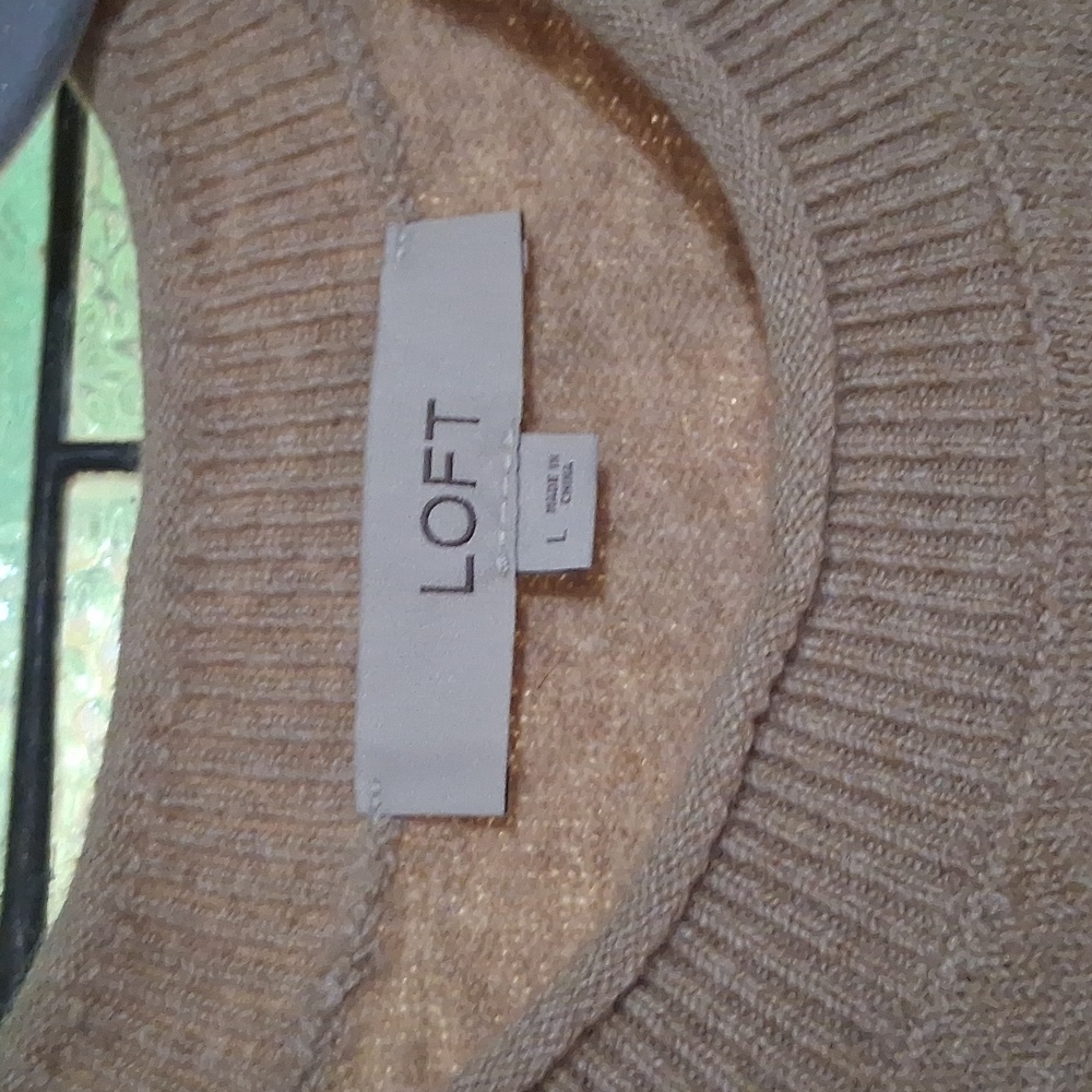 LOFT Beige Sweater with Stag Design - Picture 2 of 4